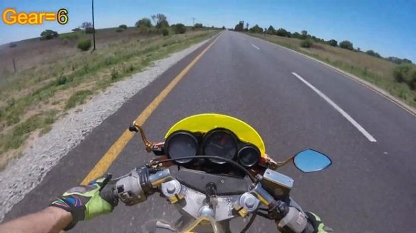 HONDA VFR 400R FULL SPEED RUN #3