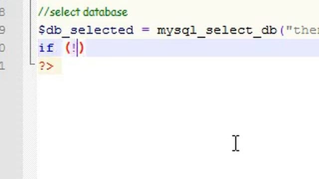PHP Tutorial 25 Selecting a MySQL Database YouTube смотреть онлайн
