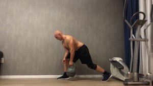 Необычные упражнения с гирей