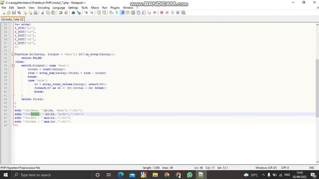 Modul 7 PHP (Array, file handling) смотреть онлайн