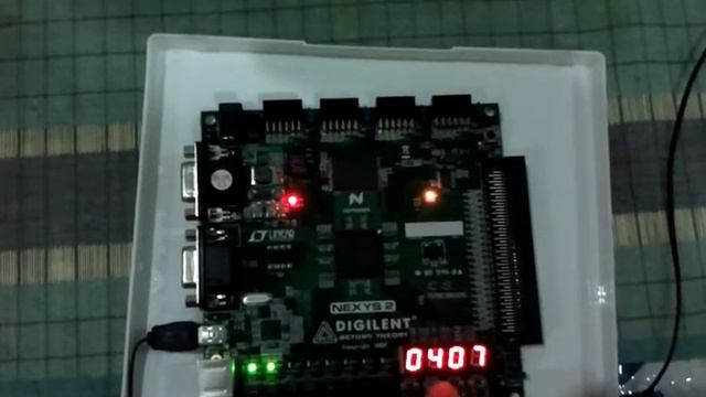 Digilent Nexys 2 Board - Simple Seven Segment Display Project смотреть онлайн