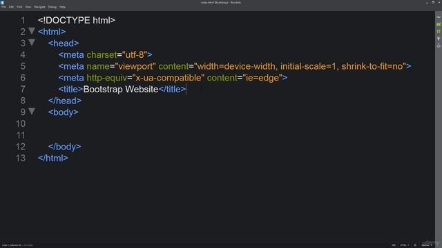 Build a default Bootstrap Template for your website смотреть онлайн