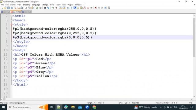 Define Colors With RGBA Values in CSS смотреть онлайн
