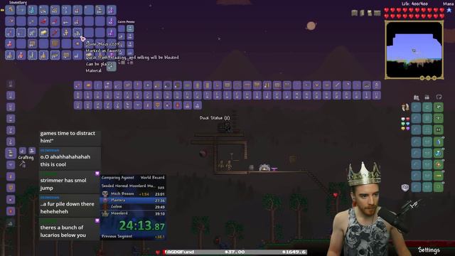Terraria Speedrun Moonlord Normal Seeded 48:40 PB смотреть онлайн