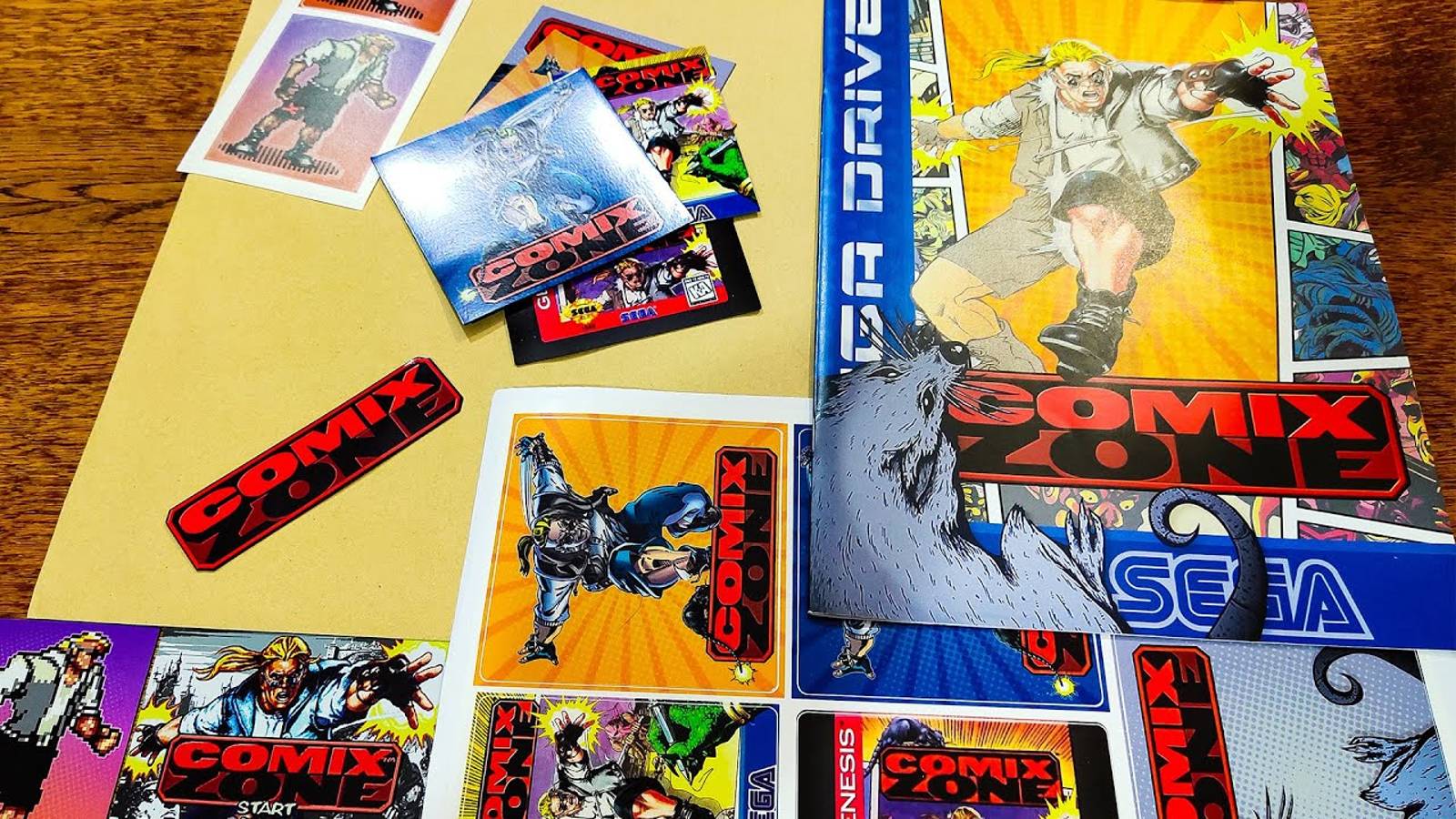 Подарок для поклонника Comix Zone! Стикеры, магниты и сам КОМИКС смотреть онлайн