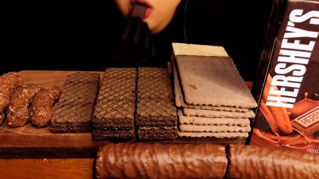 ASMR CHOCOLATE DESSERTS(CHOCO WAFER, REAL CRACKER, CHOCO CORN, UMIBON) チョコレート·デザートMUKBANG
