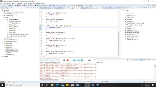 Exercise_4- Run a sample Web-based database application via Java EE and Tomcat Web server смотреть онлайн