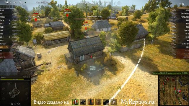 WOT: Прохоровка - AMX 13 75 - 3 фрага - смотреть онлайн