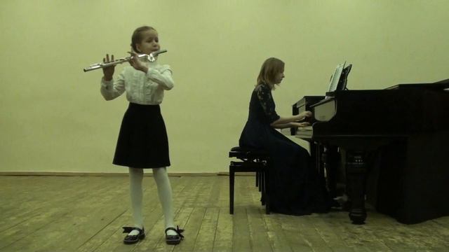Якутина Елизавета 9 лет флейта, ДМШ 10 Новосибирск смотреть онлайн