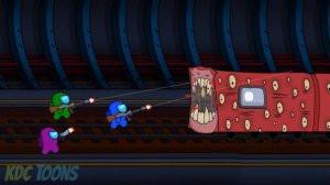 Among Us Animation vs. Train Eater, Thomas The Train.EXE - 어몽어스 좀비 애니메이션