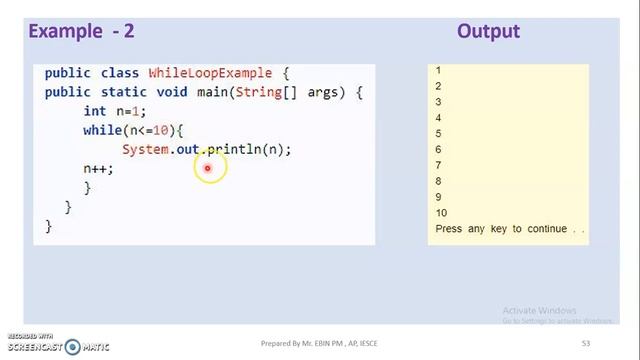 JAVA - MODULE 2 - TOPIC 9 - LOOP (While Loop) смотреть онлайн