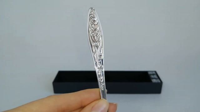 Серебряная десертная ложка «Морозко» 040ЛЖ02001 смотреть онлайн