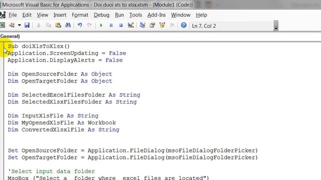 Cách đổi đuôi xls qua xlsx hàng loạt bằng Macro code смотреть онлайн