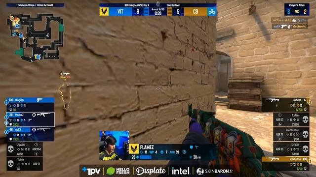Vitality vs Cloud9 - MAP 1 (Mirage) - IEM Cologne 2023 смотреть онлайн