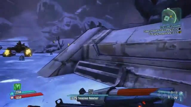 Borderlands 2 Mechromancer Walkthrough - The Cold Shoulder - Side Mission смотреть онлайн