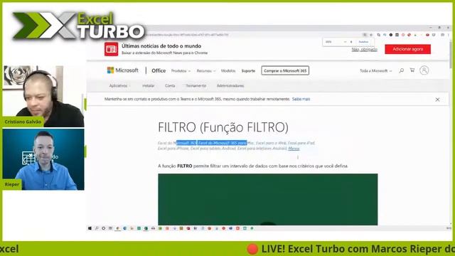 ? LIVE! Excel Turbo com Marcos Rieper, do Guia do Excel! смотреть онлайн