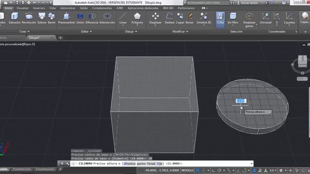 Construccion de Solidos Basicos 3D en Autocad 2016 смотреть онлайн