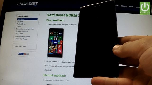 Hard Reset NOKIA Lumia 830 - how to bypass Lock Screen Pattern смотреть онлайн