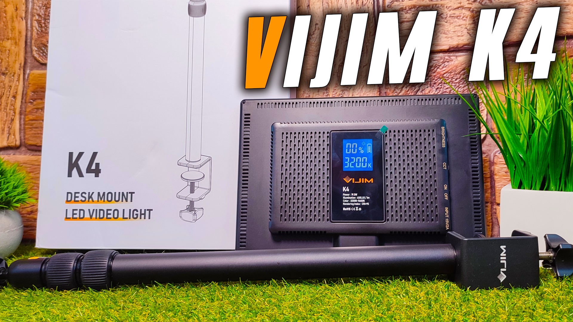 VIJIM K4 - Топовый СВЕТ для ФОТО и ВИДЕОСЪЕМКИ с встроенным Аккумулятором на 8000 МаЧ смотреть онлайн