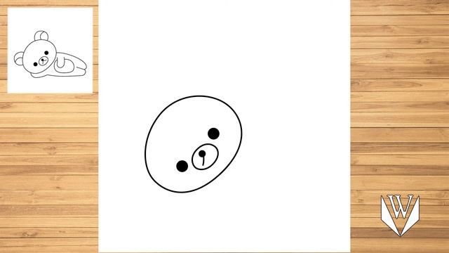 How to draw Rilakkuma Step by step, Easy Draw | Free Download Coloring Page смотреть онлайн