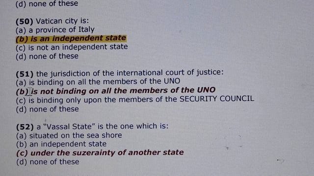 Public International Law, 100 Important MCQ смотреть онлайн
