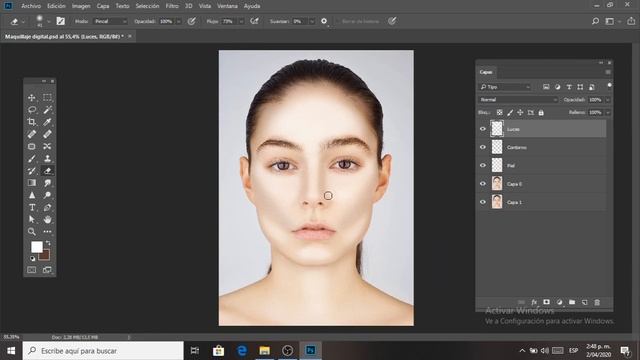 Tutorial Photoshop #4 - Maquillaje digital (Beauty) смотреть онлайн