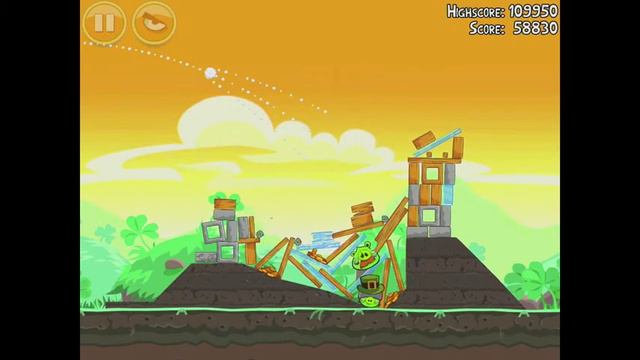 Angry Birds Seasons Go Green, Get Lucky 1-12 Mighty Eagle Walkthrough смотреть онлайн