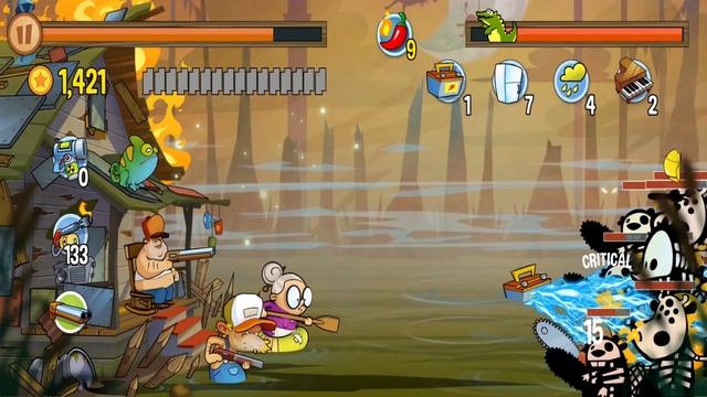 Swamp Attack - Gameplay Walkthrough Episode #10 - Demolition Crew (iOS, Android)