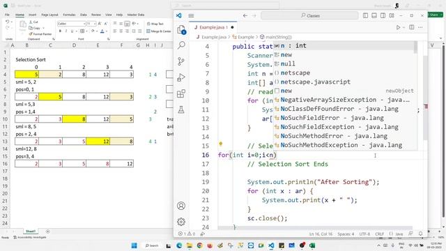 Array sorting in Java (Core Java Class 12) смотреть онлайн