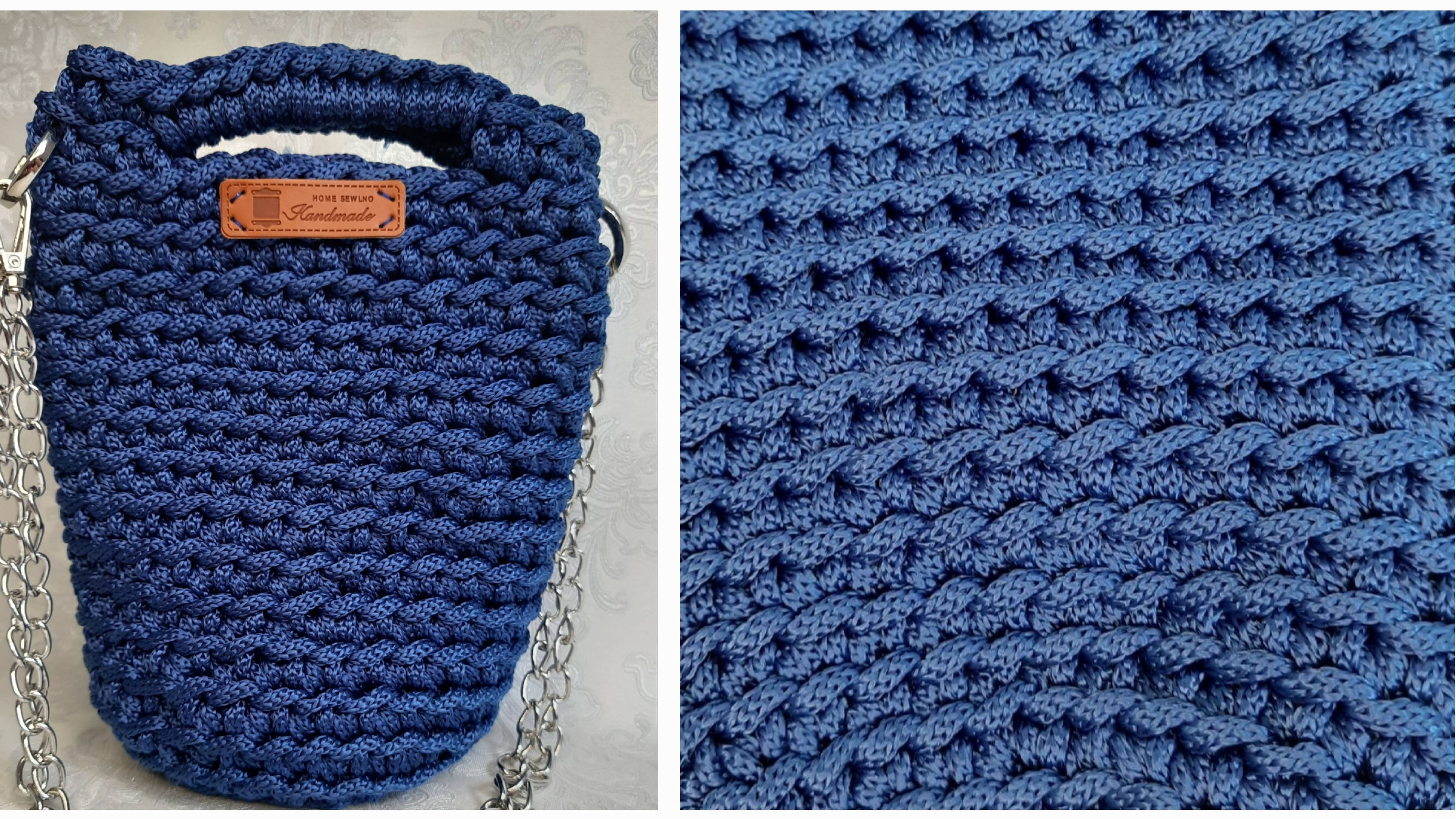 Мини сумка вязаная из полипропиленового шнура 5 мм. Мастер - класс 2024 смотреть онлайн