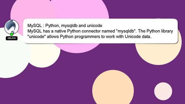 MySQL : Python, mysqldb and unicode смотреть онлайн