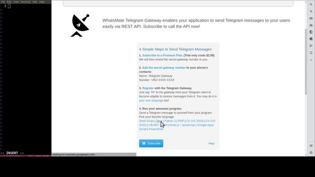 How to send a Telegram message in Java смотреть онлайн