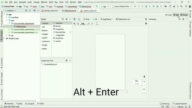 How to customise Toast in Android |Как настроить тост в Android Studio|Androida custom toast yasash смотреть онлайн