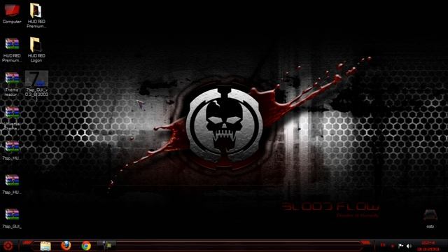 FREE HUD RED Premium Windows 7 theme смотреть онлайн
