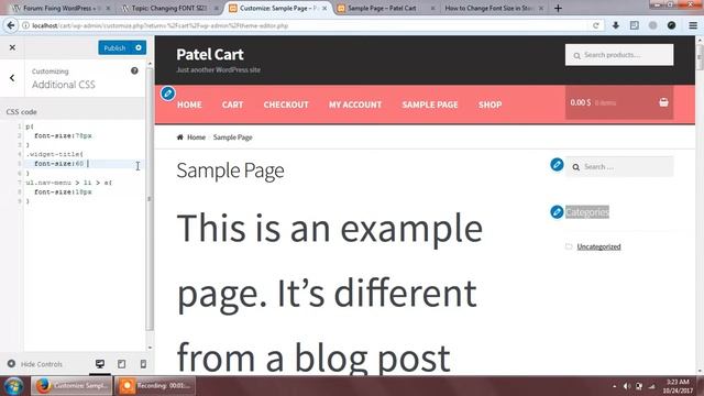 Increase Font Size in Storefront Theme WooCommerce смотреть онлайн