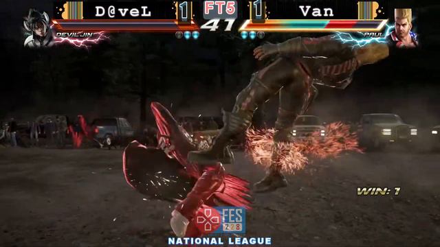 TEKKEN LEAGUE |Tour1| D@veL(Devil Jin) vs Van(Paul,Law) смотреть онлайн