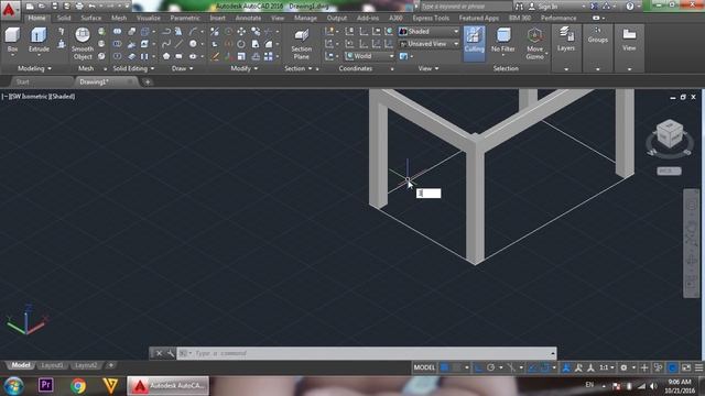 AutoCAD 3D, AutoCAD Training Table 3D, How to Create Table, 3D Modeling смотреть онлайн