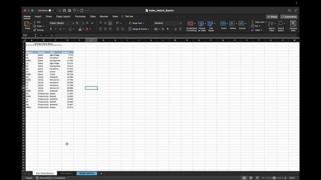 Sort your data in Excel (Mac included) смотреть онлайн