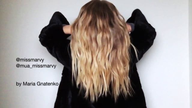 Серф-локоны. Локоны девушки серфера. Beach waves on blonde hair смотреть онлайн