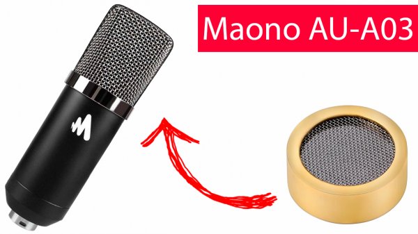 Maono AU-a03 - доработка микрофона