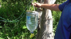 Самодельный  рукомойник из 5л пластиковой  бутылки, спустя 6 лет 2014-2016