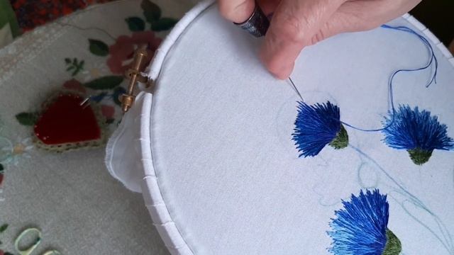 Вышивка гладью для начинающих. Первые шаги. Урок 6. Stitch Embroidery For Beginners. Lesson 6.