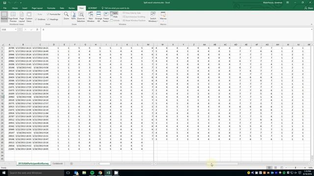 How to split Excel sheet for multiple scrolling panes (Microsoft Excel 2016) смотреть онлайн