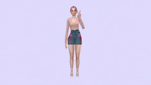the sims 4 | pastel/aesthetic lookbook + cc links смотреть онлайн