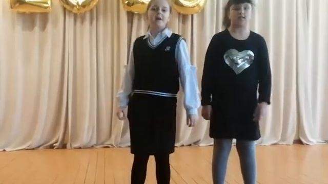 Симончик Сифия и Лисовец Эвелина, песенка "Папа, брось курить", СШ 3 Столина смотреть онлайн