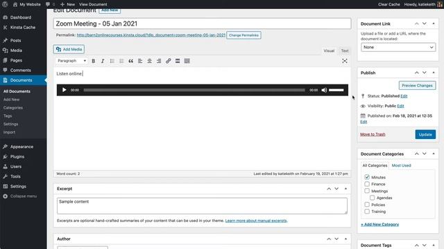 Embedding Audio & Video in Your WordPress Document Library смотреть онлайн
