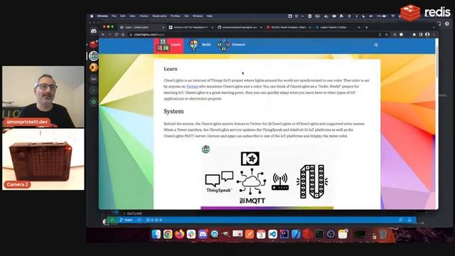Simon's Things on Thursdays - CheerLights with MQTT and Redis Streams смотреть онлайн