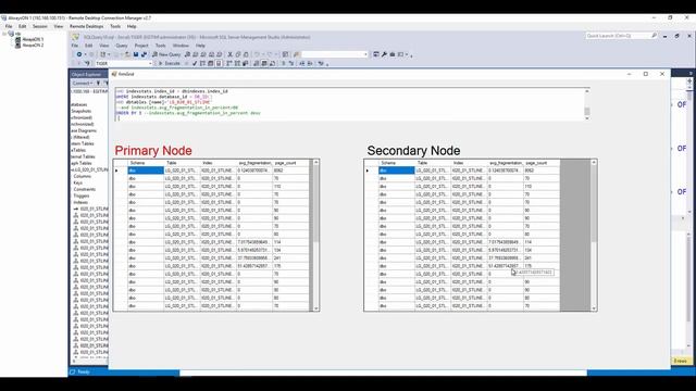 SQL Server Always On 7 Secondary Node kapal iken Index olusturma ve Index Rebuild etme смотреть онлайн