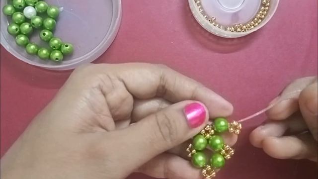 Beaded bracelet | How to make bracelet | Pearl bracelet making at home | Handmade jewelry смотреть онлайн