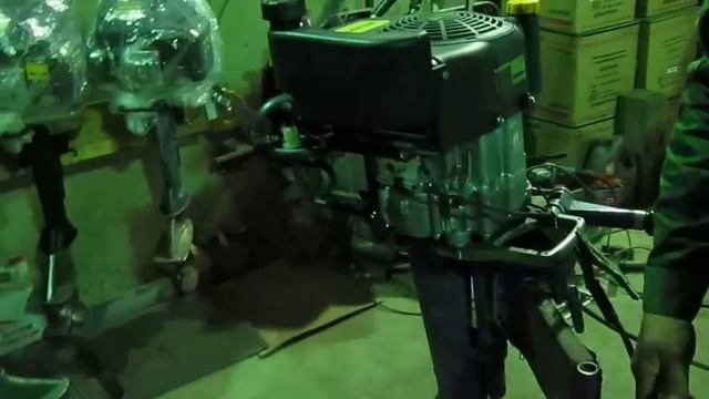 лодочный мотор гибрид Чемпион 340 + B12 (13 л.с.) смотреть онлайн